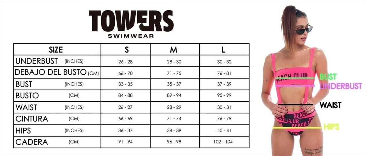 Aura Neon Micro String Bikini Set | Towers Swimwear Mini Bikini Dames