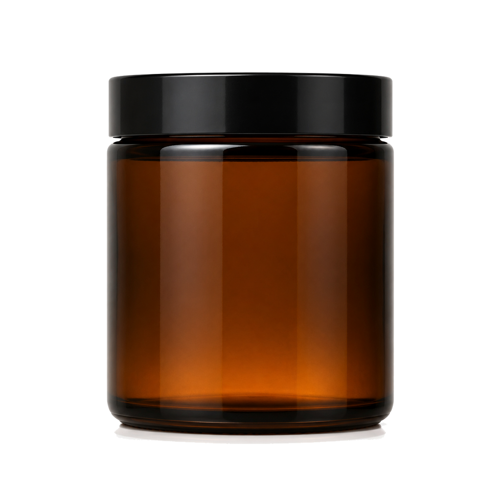 Glazen Pot - Bruin (incl. dop)