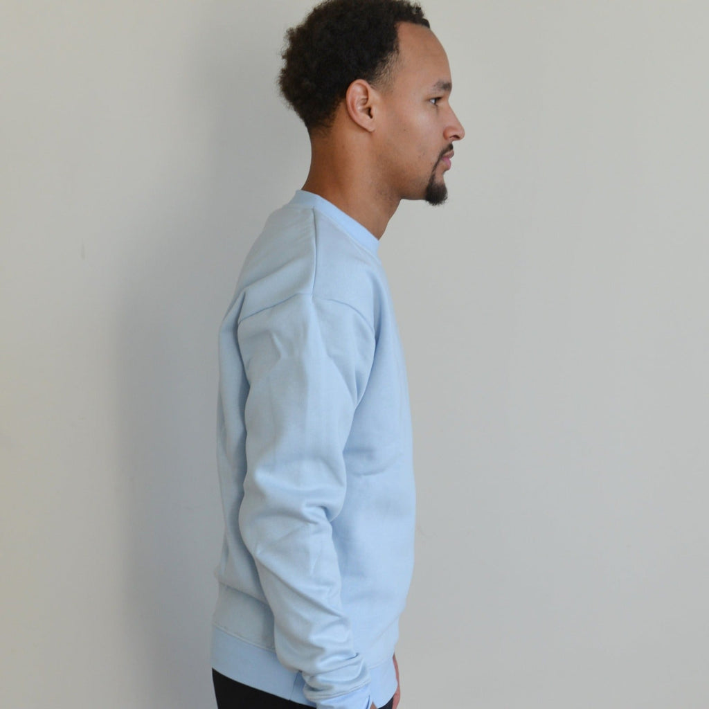 The Essential Crewneck Light Bue