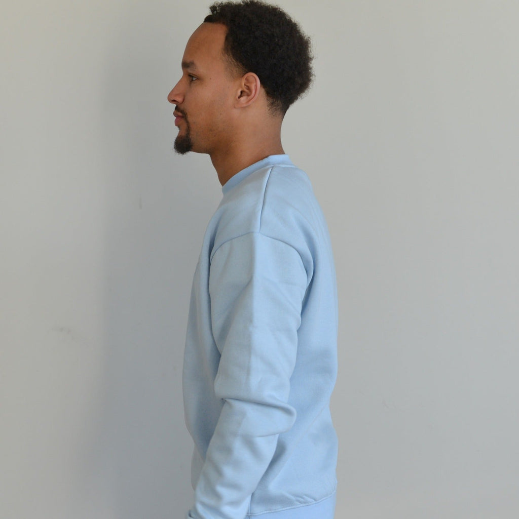 The Essential Crewneck Light Bue