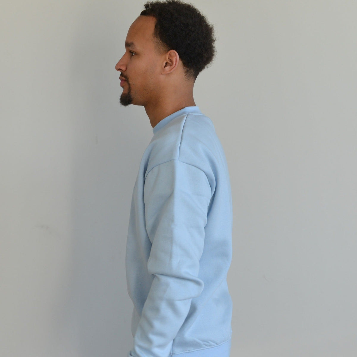 The Essential Crewneck Light Bue