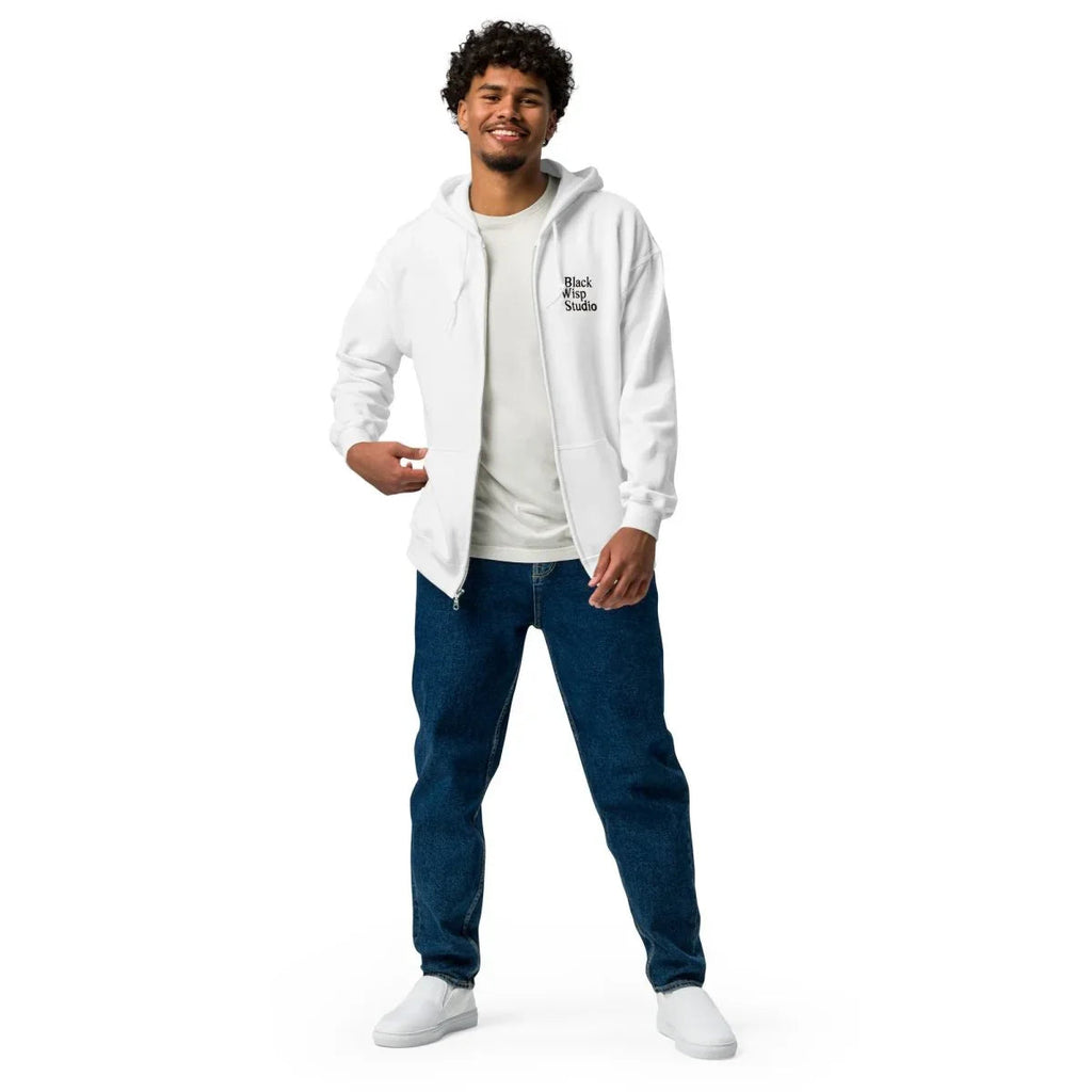 Premium Represent Zip-Hoodie White