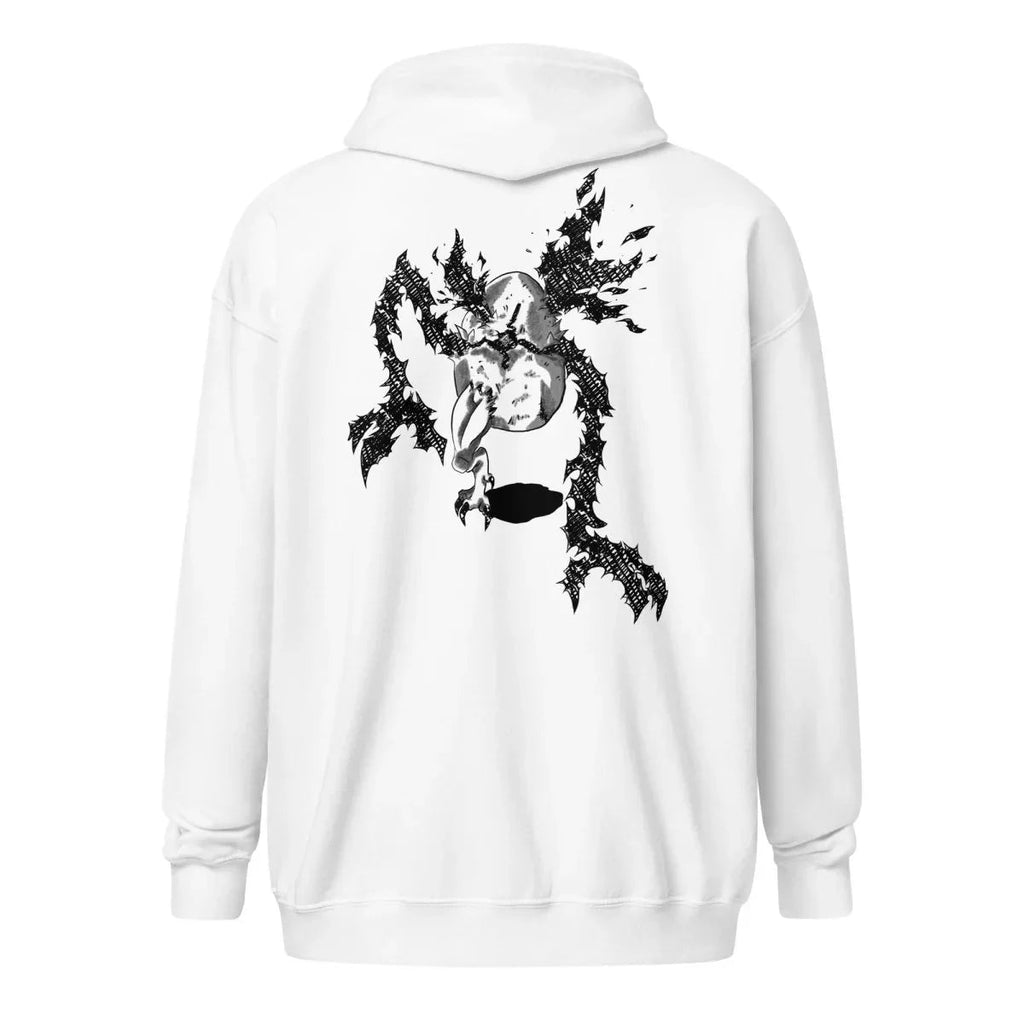 Premium Represent Zip-Hoodie White